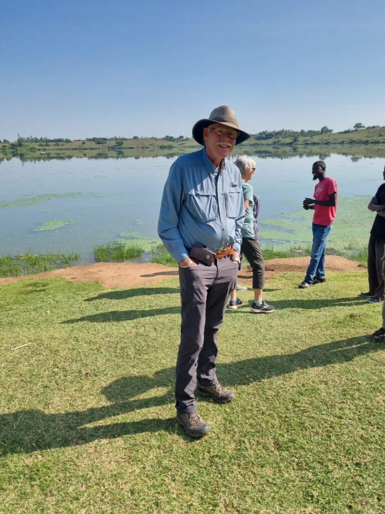 Tourist exploring Lake Simbi Nyaima